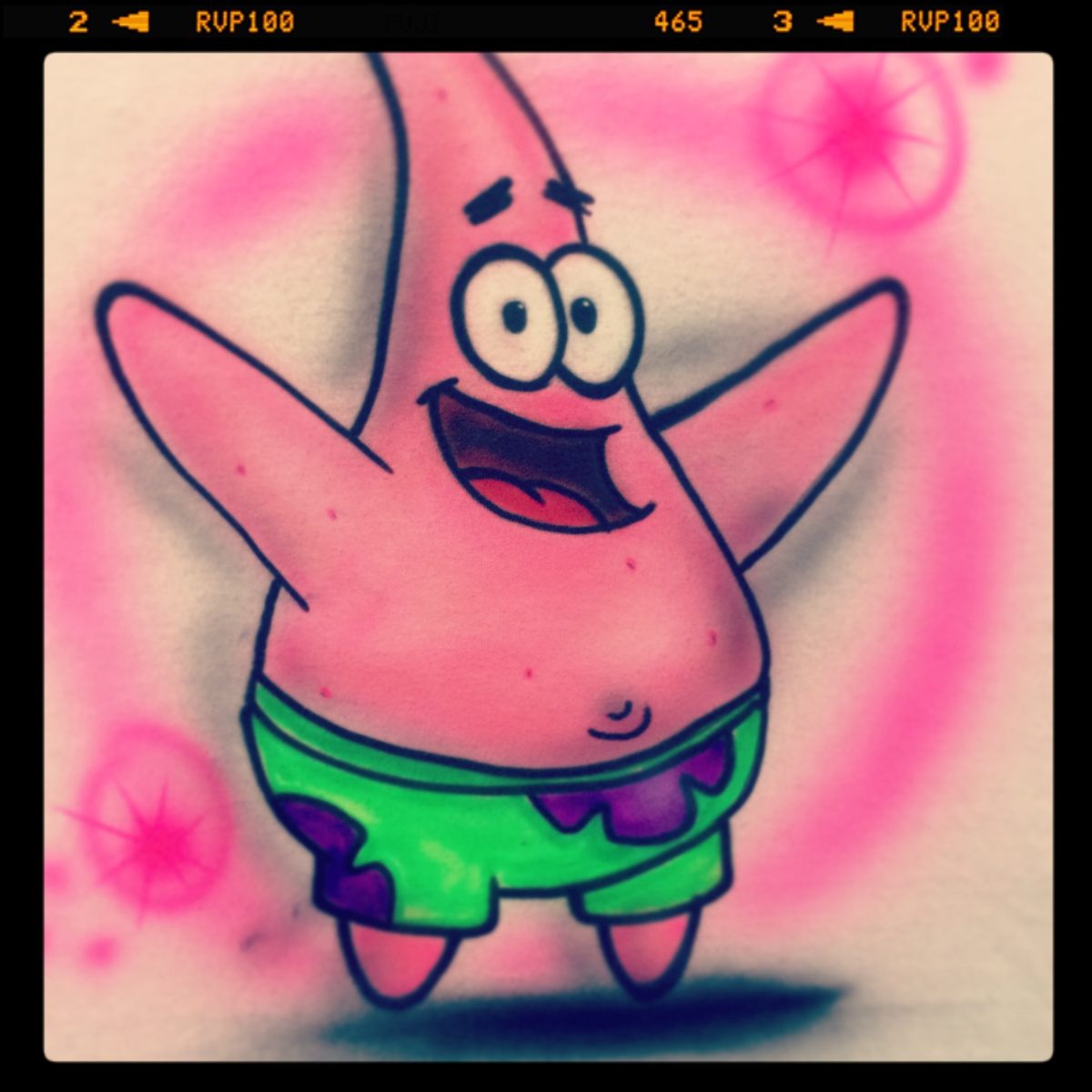 Patrick Star airbrush T-shirt